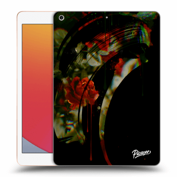 Picasee silikonowe czarne etui na Apple iPad 10.2" 2020 (8. gen) - Roses black