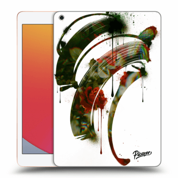 Picasee silikonowe przeźroczyste etui na Apple iPad 10.2" 2020 (8. gen) - Roses white