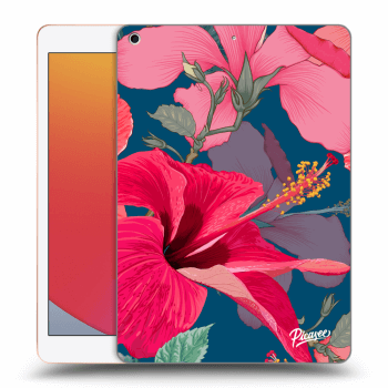 Picasee silikonowe przeźroczyste etui na Apple iPad 10.2" 2020 (8. gen) - Hibiscus