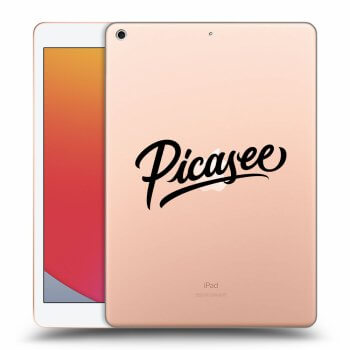 Picasee silikonowe przeźroczyste etui na Apple iPad 10.2" 2020 (8. gen) - Picasee - black