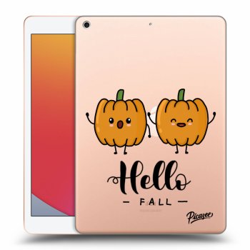 Picasee silikonowe przeźroczyste etui na Apple iPad 10.2" 2020 (8. gen) - Hallo Fall