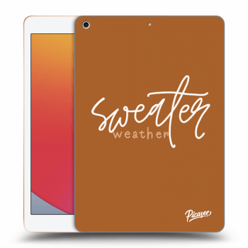 Picasee silikonowe czarne etui na Apple iPad 10.2" 2020 (8. gen) - Sweater weather