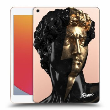 Picasee silikonowe przeźroczyste etui na Apple iPad 10.2" 2020 (8. gen) - Wildfire - Black