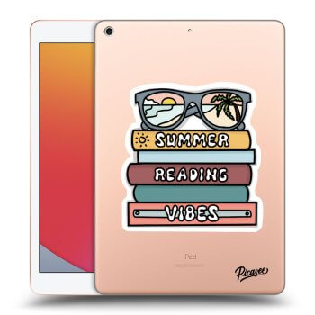 Picasee silikonowe czarne etui na Apple iPad 10.2" 2020 (8. gen) - Summer reading vibes