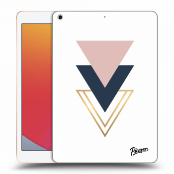 Picasee silikonowe przeźroczyste etui na Apple iPad 10.2" 2020 (8. gen) - Triangles