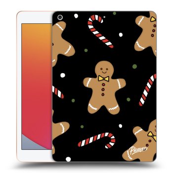 Picasee silikonowe czarne etui na Apple iPad 10.2" 2020 (8. gen) - Gingerbread