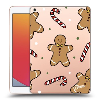 Picasee silikonowe przeźroczyste etui na Apple iPad 10.2" 2020 (8. gen) - Gingerbread