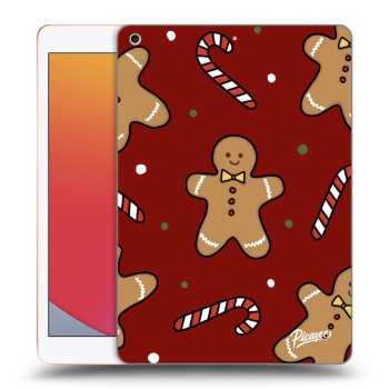 Picasee silikonowe przeźroczyste etui na Apple iPad 10.2" 2020 (8. gen) - Gingerbread 2