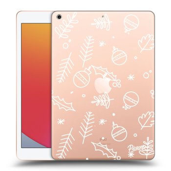 Picasee silikonowe przeźroczyste etui na Apple iPad 10.2" 2020 (8. gen) - Mistletoe