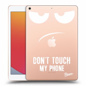 Picasee silikonowe przeźroczyste etui na Apple iPad 10.2" 2020 (8. gen) - Don't Touch My Phone