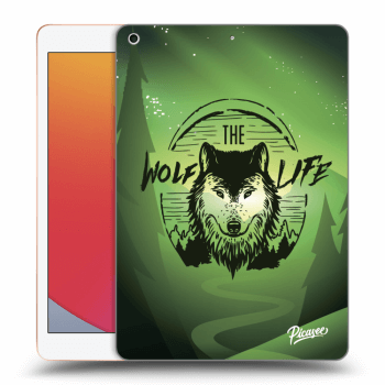 Picasee silikonowe czarne etui na Apple iPad 10.2" 2020 (8. gen) - Wolf life