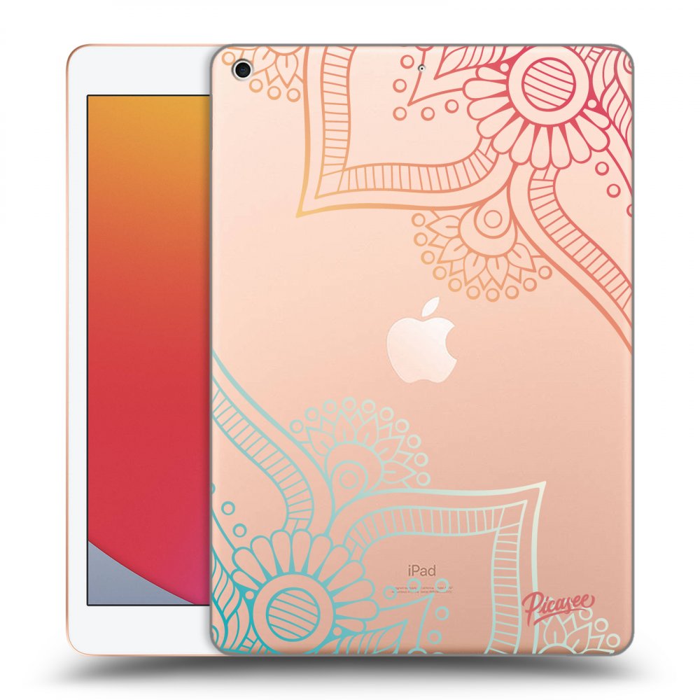 Picasee silikonowe przeźroczyste etui na Apple iPad 10.2" 2020 (8. gen) - Flowers pattern