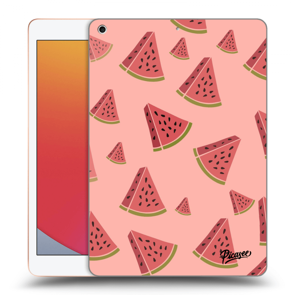 Picasee silikonowe przeźroczyste etui na Apple iPad 10.2" 2020 (8. gen) - Watermelon