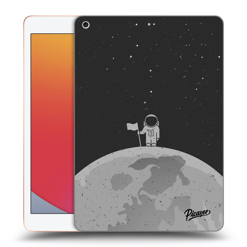 Picasee silikonowe czarne etui na Apple iPad 10.2" 2020 (8. gen) - Astronaut