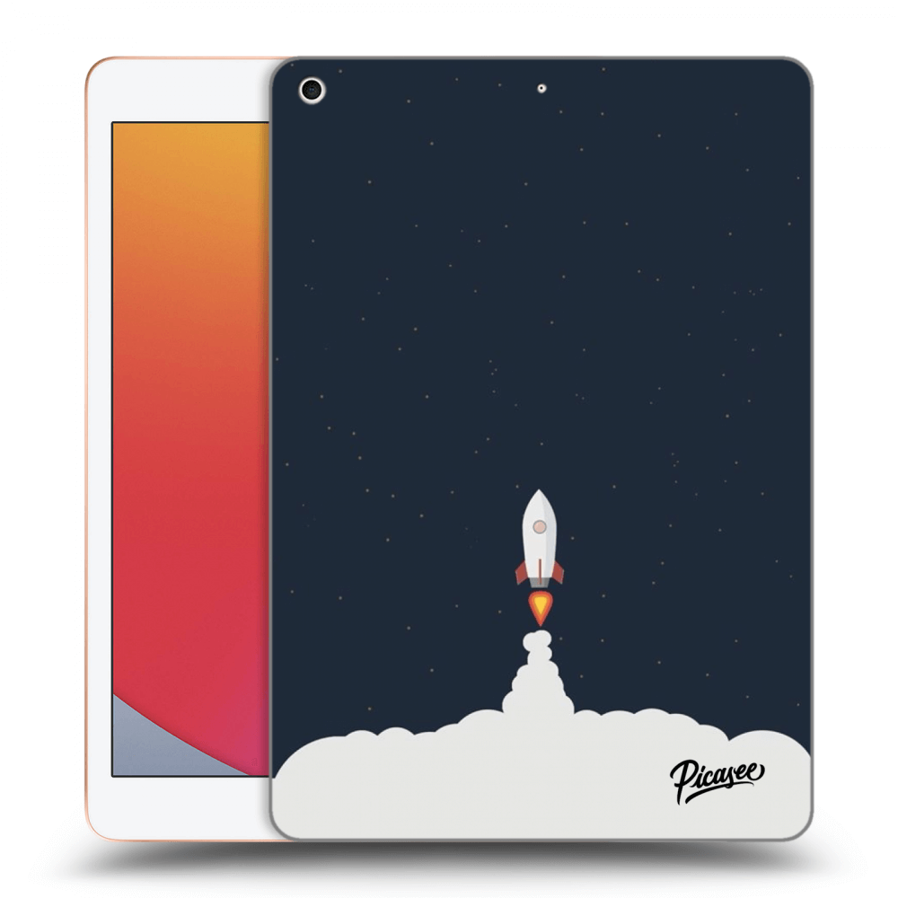 Picasee silikonowe czarne etui na Apple iPad 10.2" 2020 (8. gen) - Astronaut 2