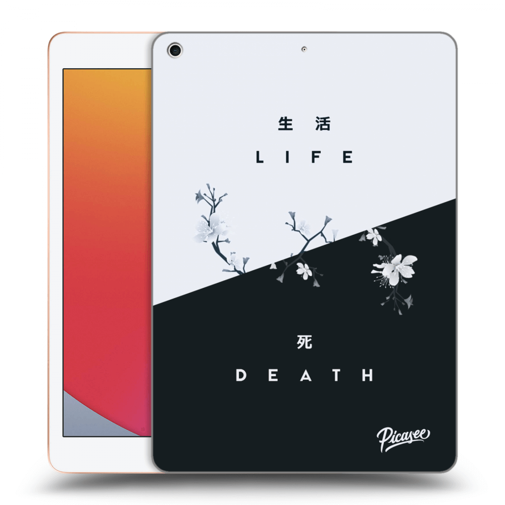 Picasee silikonowe czarne etui na Apple iPad 10.2" 2020 (8. gen) - Life - Death