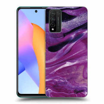 Etui na Honor 10X Lite - Purple glitter