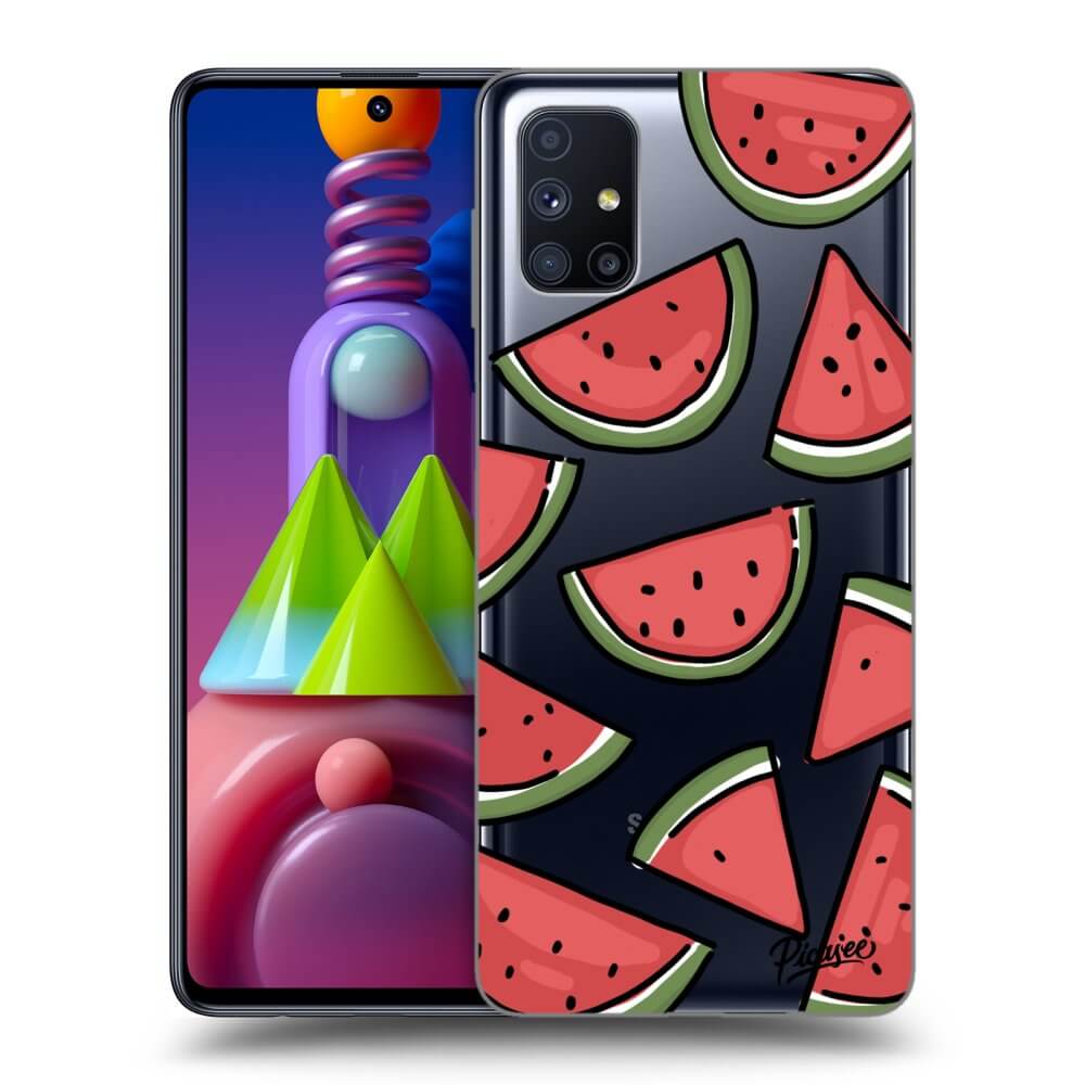 Picasee silikonowe przeźroczyste etui na Samsung Galaxy M51 M515F - Melone