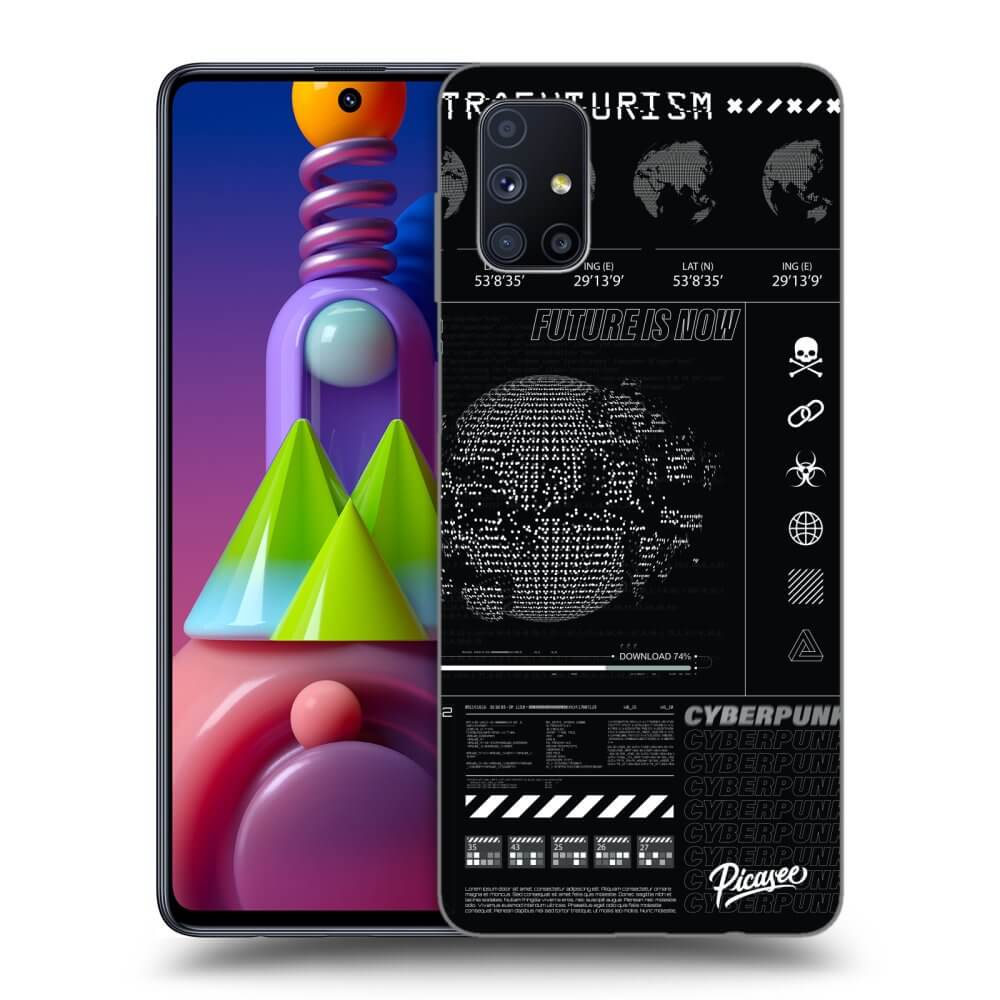 Picasee silikonowe czarne etui na Samsung Galaxy M51 M515F - FUTURE