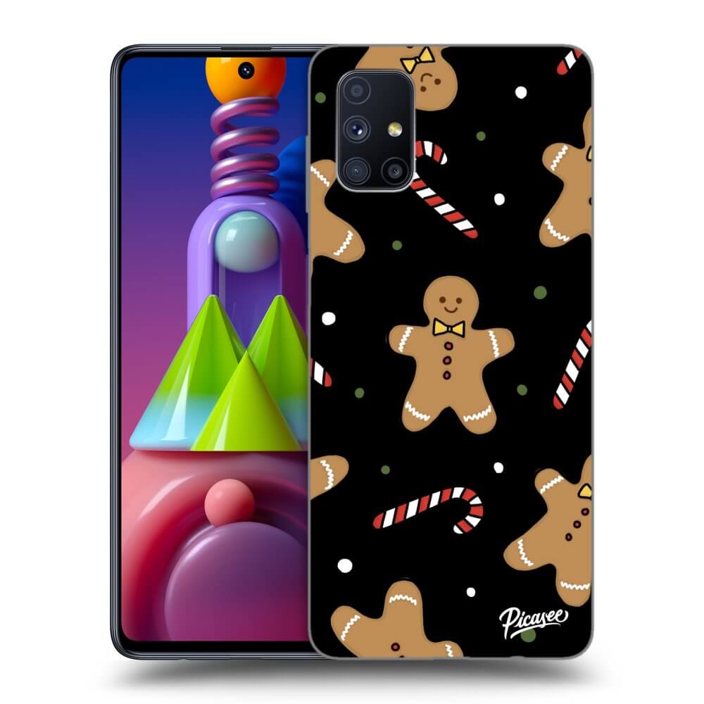 Picasee silikonowe czarne etui na Samsung Galaxy M51 M515F - Gingerbread