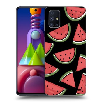 Picasee silikonowe czarne etui na Samsung Galaxy M51 M515F - Melone