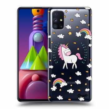 Picasee silikonowe przeźroczyste etui na Samsung Galaxy M51 M515F - Unicorn star heaven