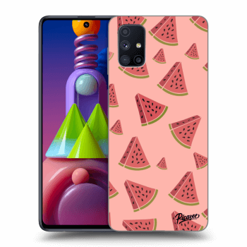 Picasee silikonowe czarne etui na Samsung Galaxy M51 M515F - Watermelon