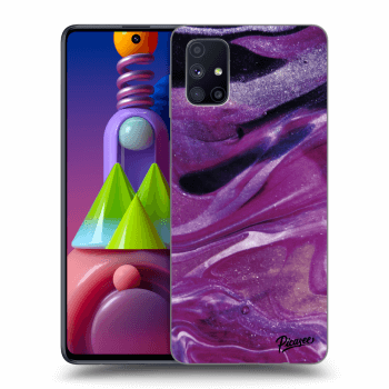 Etui na Samsung Galaxy M51 M515F - Purple glitter