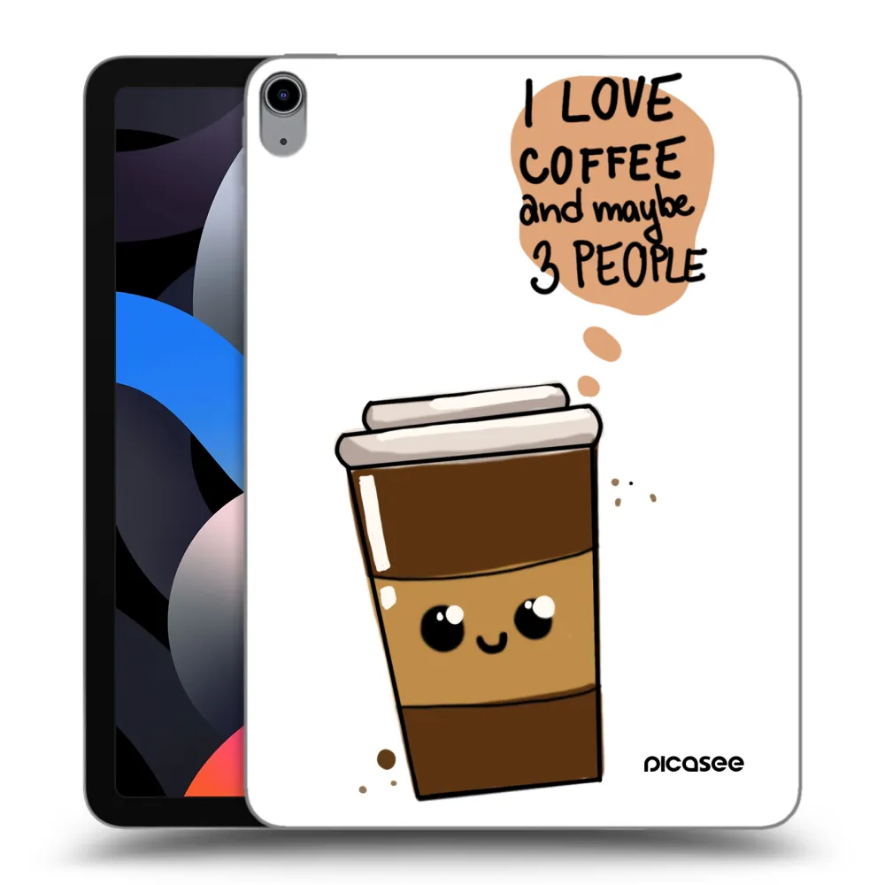 Picasee silikonowe przeźroczyste etui na Apple iPad Air 4 10.9" 2020 - Cute coffee