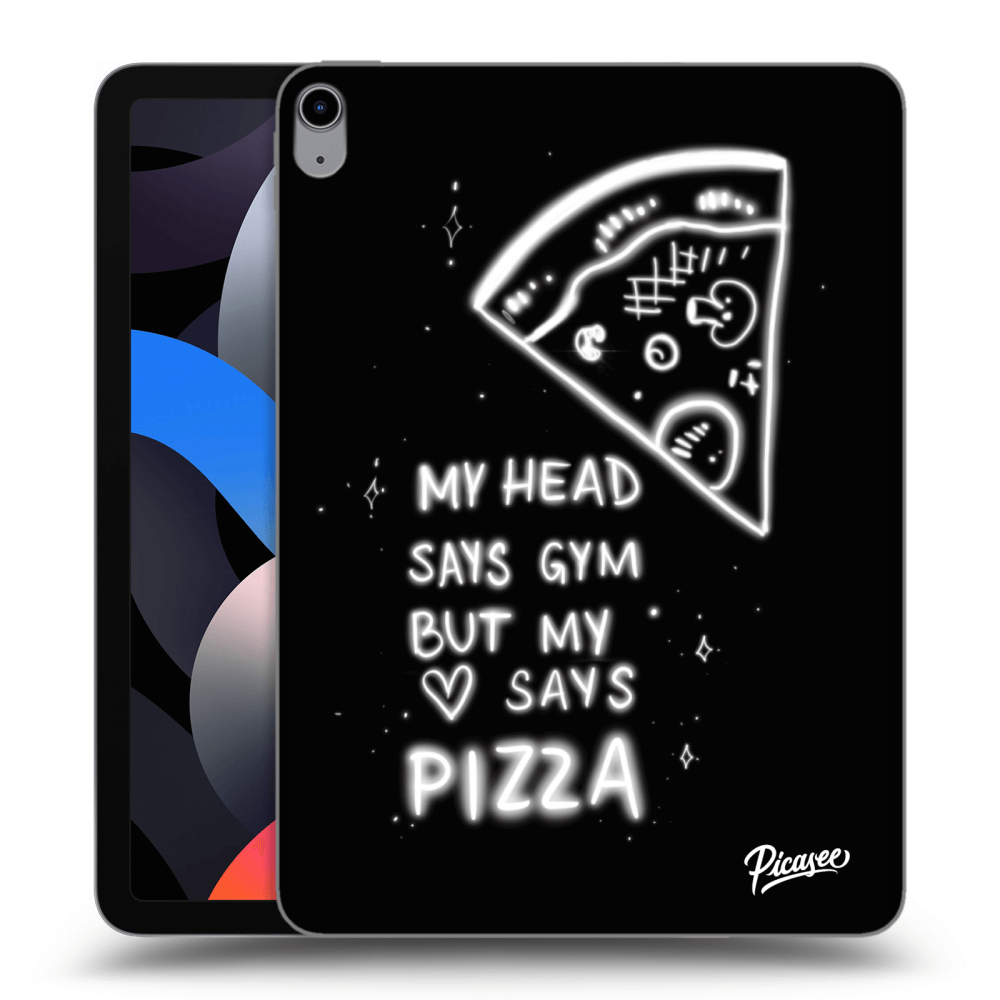 Picasee silikonowe przeźroczyste etui na Apple iPad Air 4 10.9" 2020 - Pizza