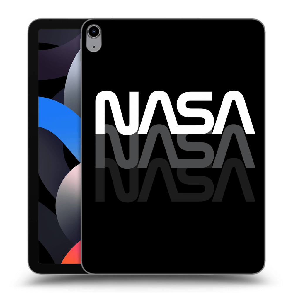 Picasee silikonowe przeźroczyste etui na Apple iPad Air 4 10.9" 2020 - NASA Triple