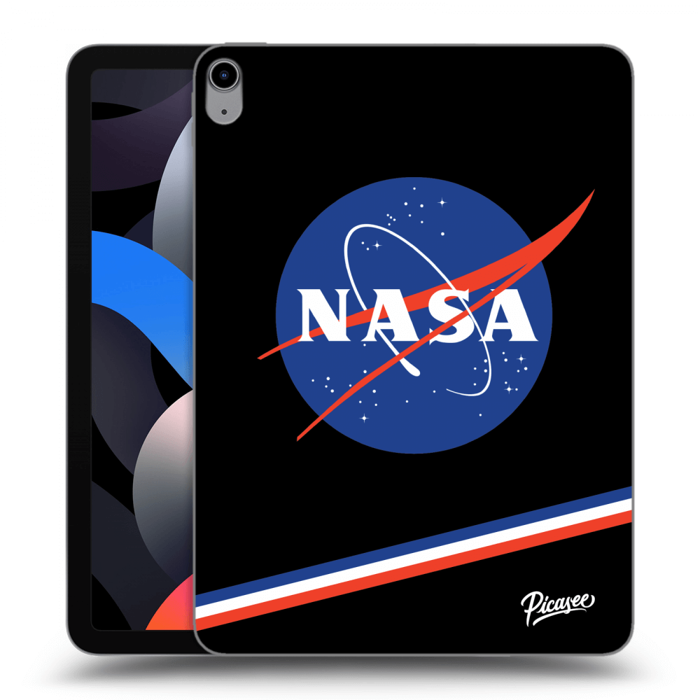 Picasee silikonowe czarne etui na Apple iPad Air 4 10.9" 2020 - NASA Original