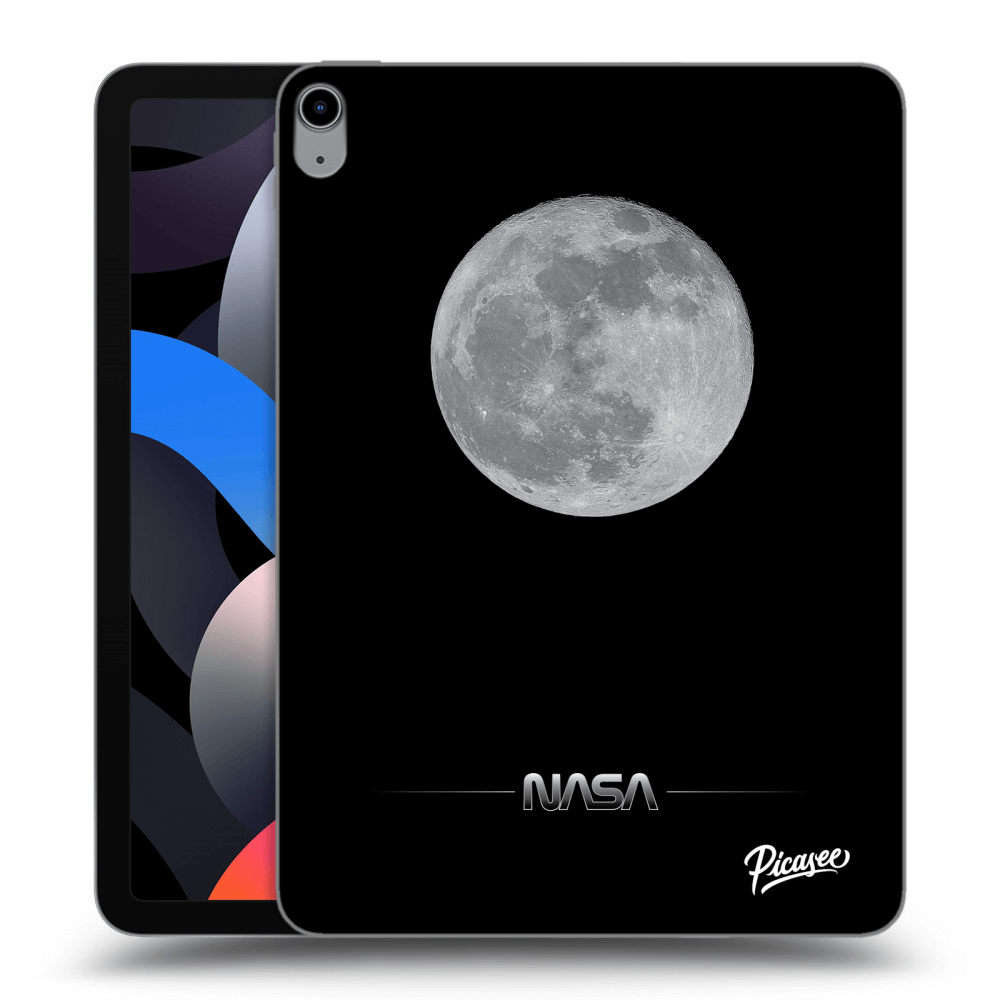Picasee silikonowe czarne etui na Apple iPad Air 4 10.9" 2020 - Moon Minimal