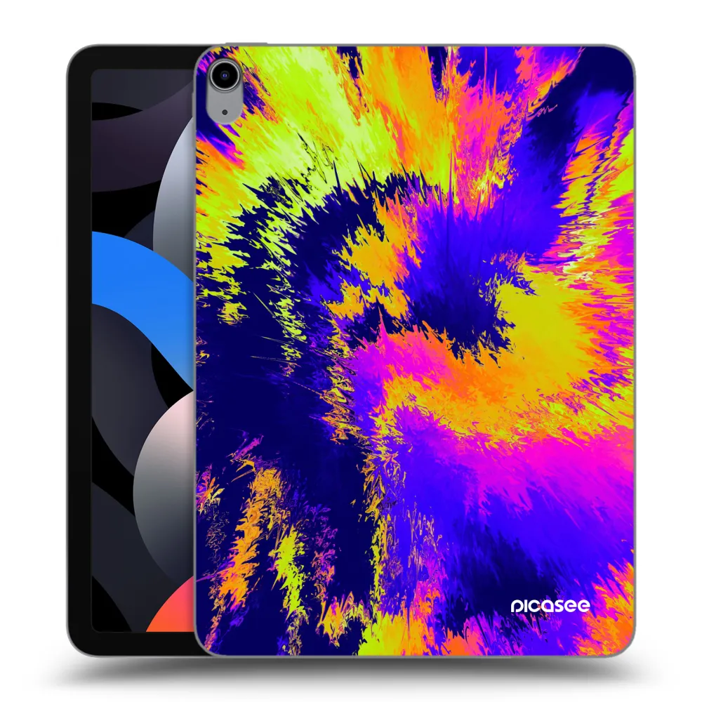 Picasee silikonowe przeźroczyste etui na Apple iPad Air 4 10.9" 2020 - Burn