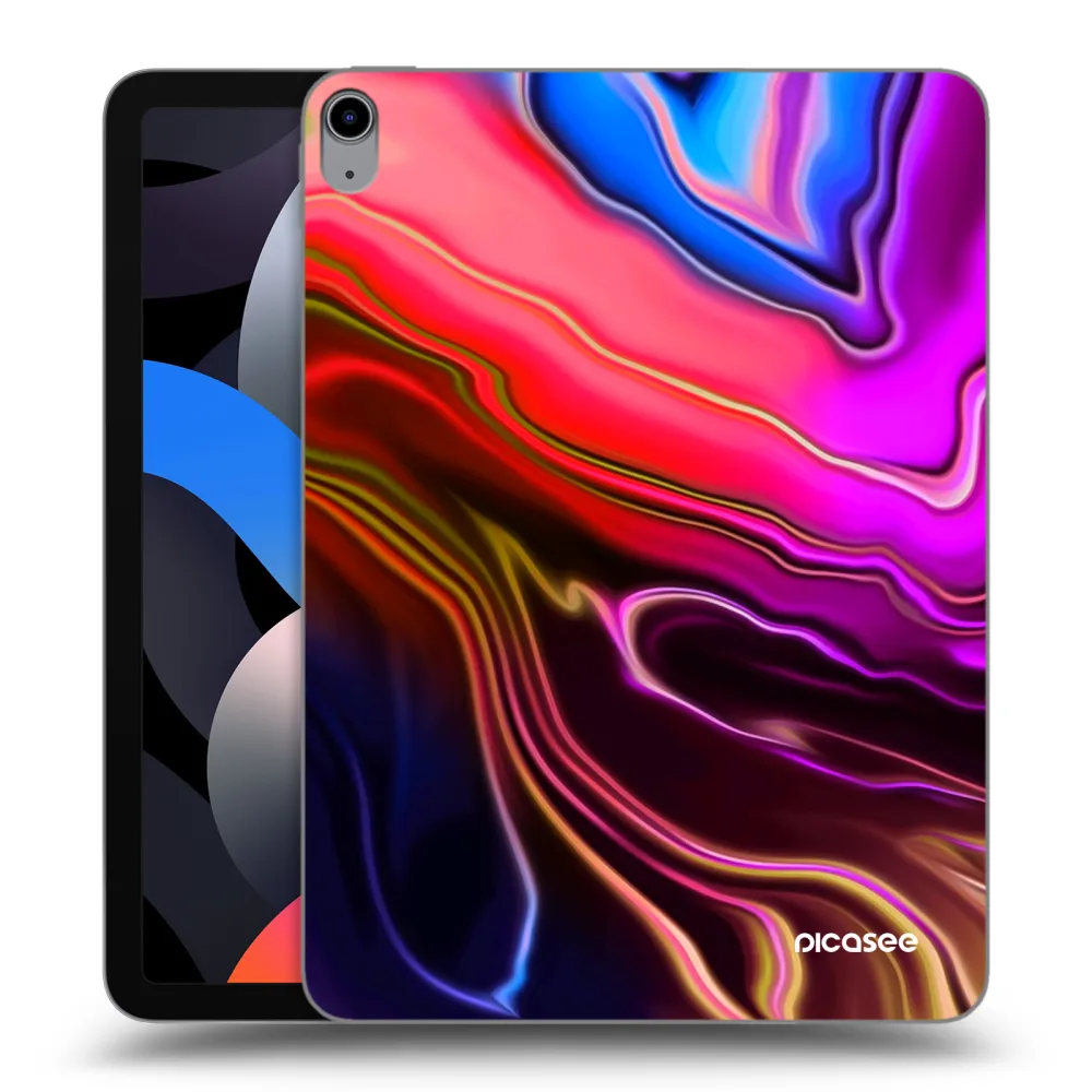Picasee silikonowe przeźroczyste etui na Apple iPad Air 4 10.9" 2020 - Electric