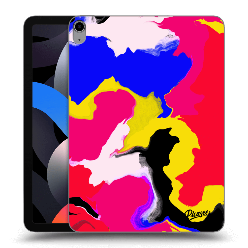 Picasee silikonowe przeźroczyste etui na Apple iPad Air 4 10.9" 2020 - Watercolor