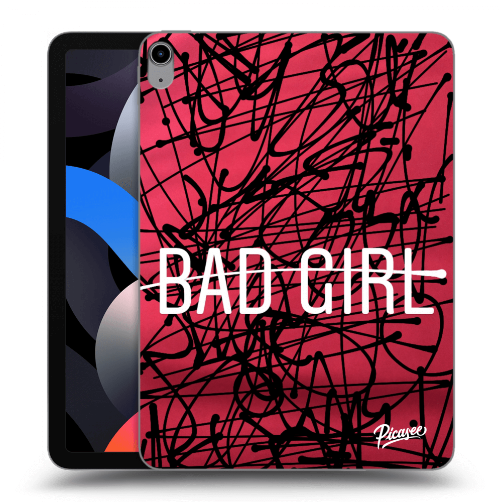 Picasee silikonowe przeźroczyste etui na Apple iPad Air 4 10.9" 2020 - Bad girl
