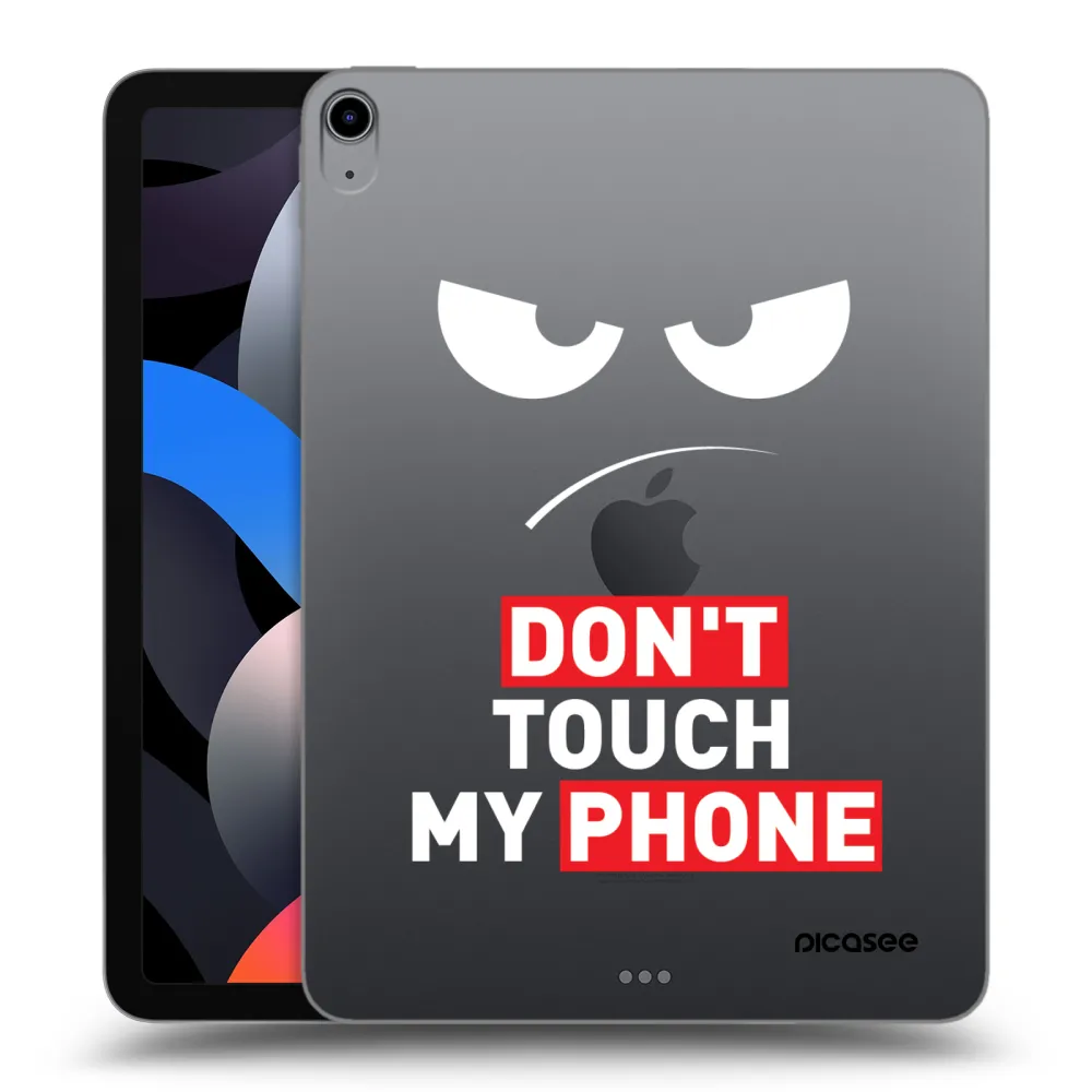 Picasee silikonowe przeźroczyste etui na Apple iPad Air 4 10.9" 2020 - Angry Eyes - Transparent
