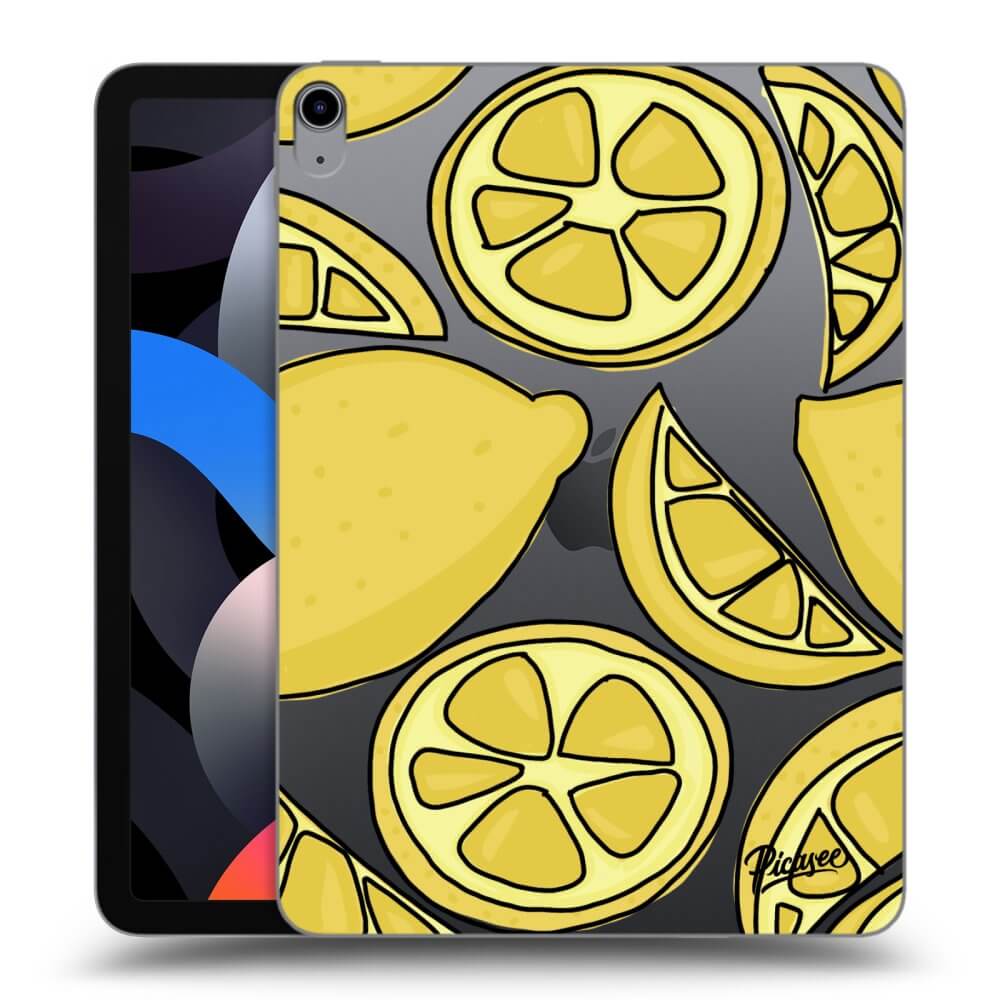 Picasee silikonowe przeźroczyste etui na Apple iPad Air 4 10.9" 2020 - Lemon