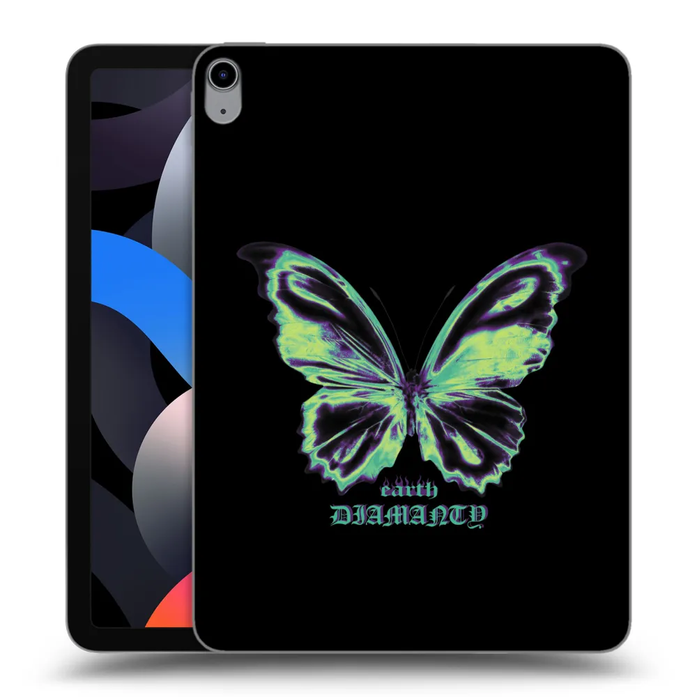 Picasee silikonowe przeźroczyste etui na Apple iPad Air 4 10.9" 2020 - Diamanty Blue