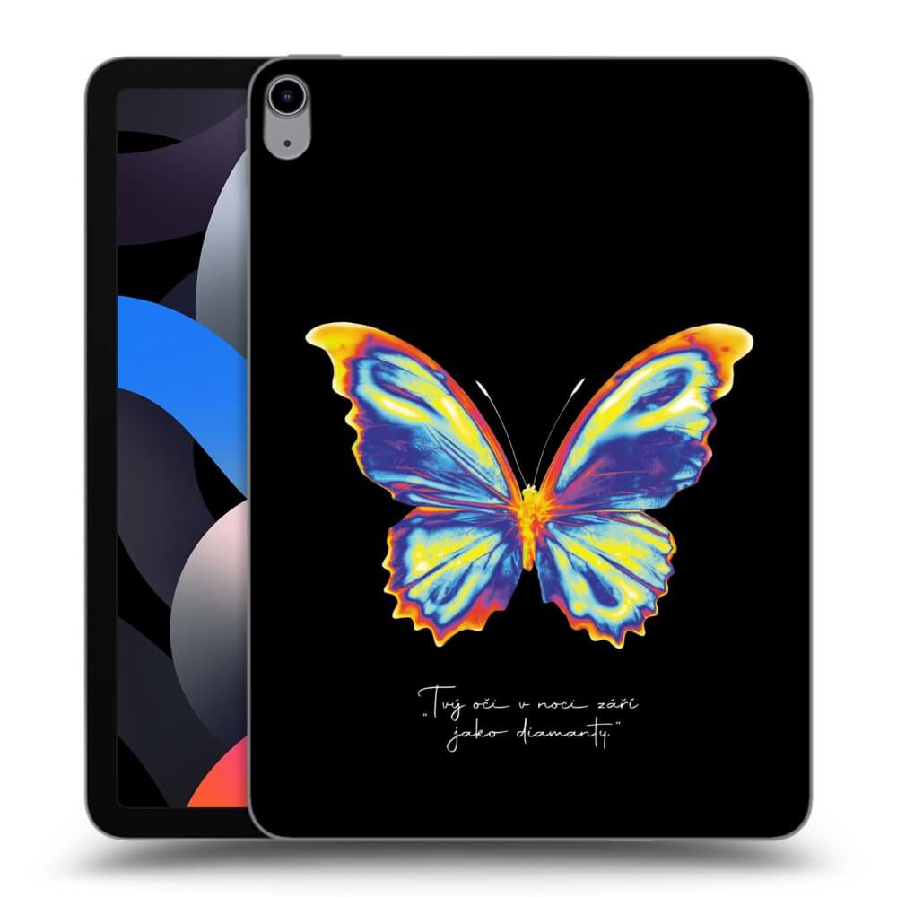 Picasee silikonowe przeźroczyste etui na Apple iPad Air 4 10.9" 2020 - Diamanty Black
