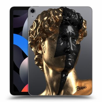 Picasee silikonowe przeźroczyste etui na Apple iPad Air 4 10.9" 2020 - Wildfire - Gold