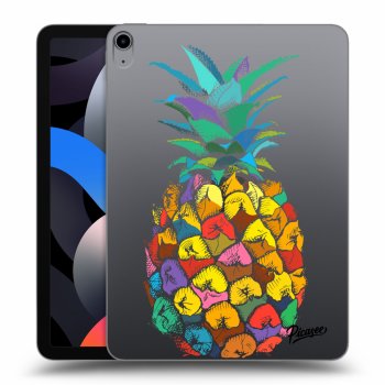 Picasee silikonowe przeźroczyste etui na Apple iPad Air 4 10.9" 2020 - Pineapple