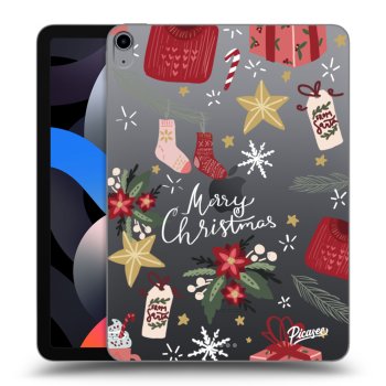 Picasee silikonowe przeźroczyste etui na Apple iPad Air 4 10.9" 2020 - Christmas