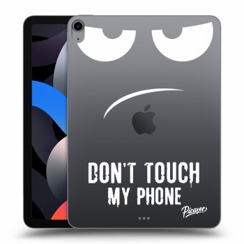 Picasee silikonowe przeźroczyste etui na Apple iPad Air 4 10.9" 2020 - Don't Touch My Phone