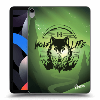 Picasee silikonowe przeźroczyste etui na Apple iPad Air 4 10.9" 2020 - Wolf life