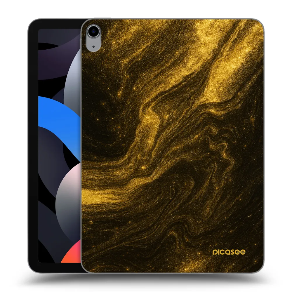 Picasee silikonowe przeźroczyste etui na Apple iPad Air 4 10.9" 2020 - Black
