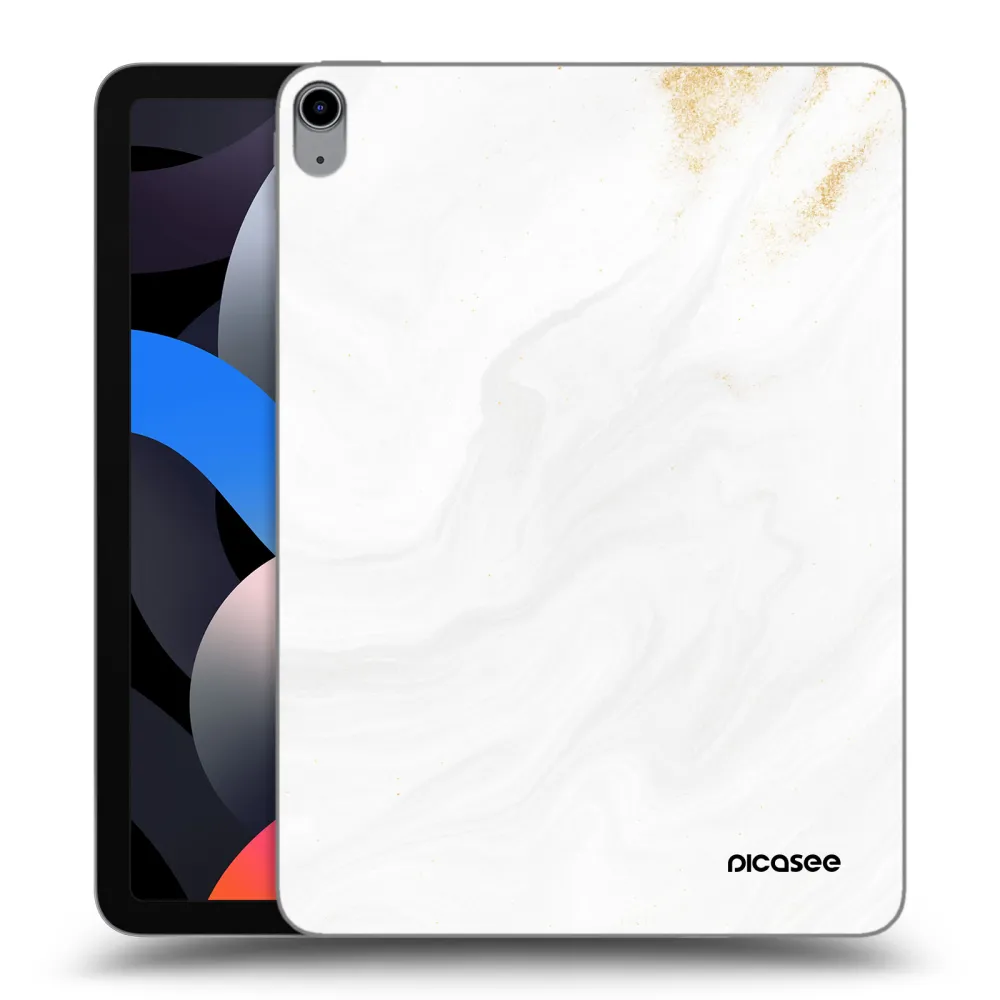 Picasee silikonowe przeźroczyste etui na Apple iPad Air 4 10.9" 2020 - White