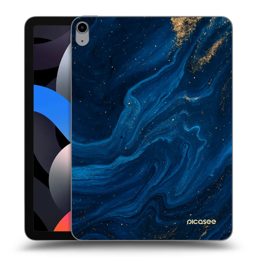 Picasee silikonowe przeźroczyste etui na Apple iPad Air 4 10.9" 2020 - Blue