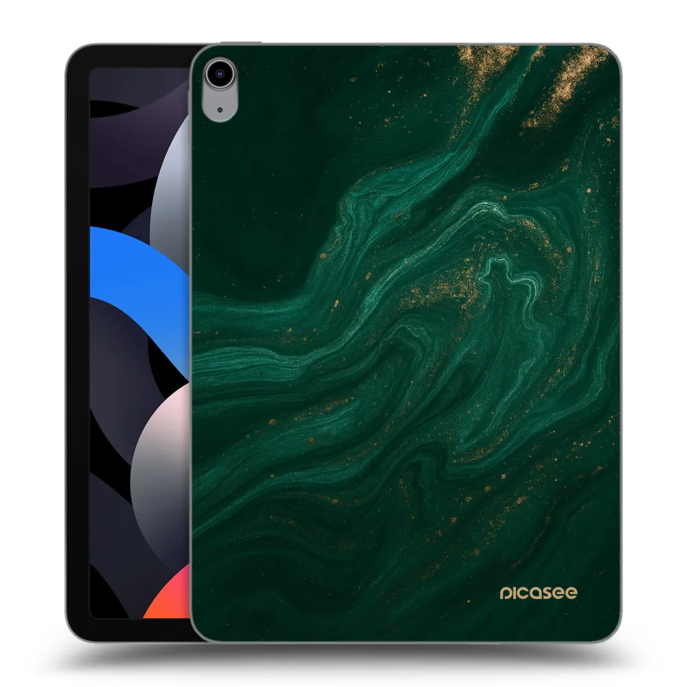 Picasee silikonowe przeźroczyste etui na Apple iPad Air 4 10.9" 2020 - Green